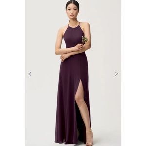 Jenny Yoo Kayla dress in Black Currant (plum) sz 0